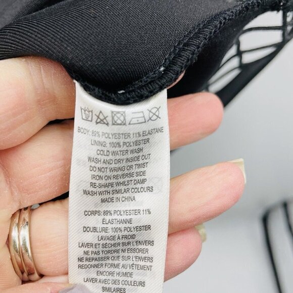 French Connection Womens Size XS Clara Eight Scuba Shift Dress Sleeveless $148 - Picture 7 of 9